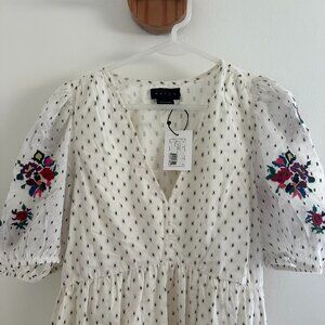 Hatch Maternity Embroidered Maxi Dress, NWT size 1